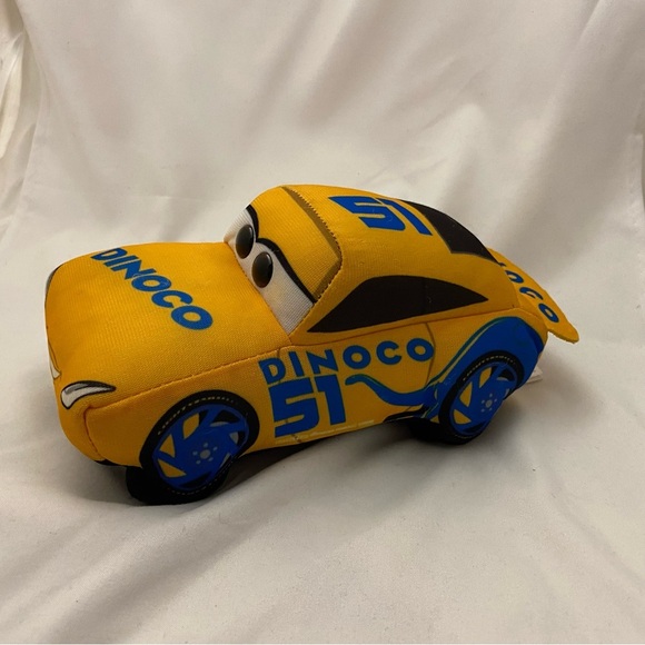 Ty Sparkles Disney Pixar Cruz Ramirez Cars Yellow Dinoco 51 Toy Car Plushie - Picture 11 of 12